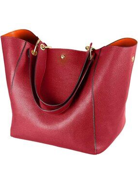 Spacious Women's Work Tote Bag | Stylish Big Bucket Handbag for Everyday Use